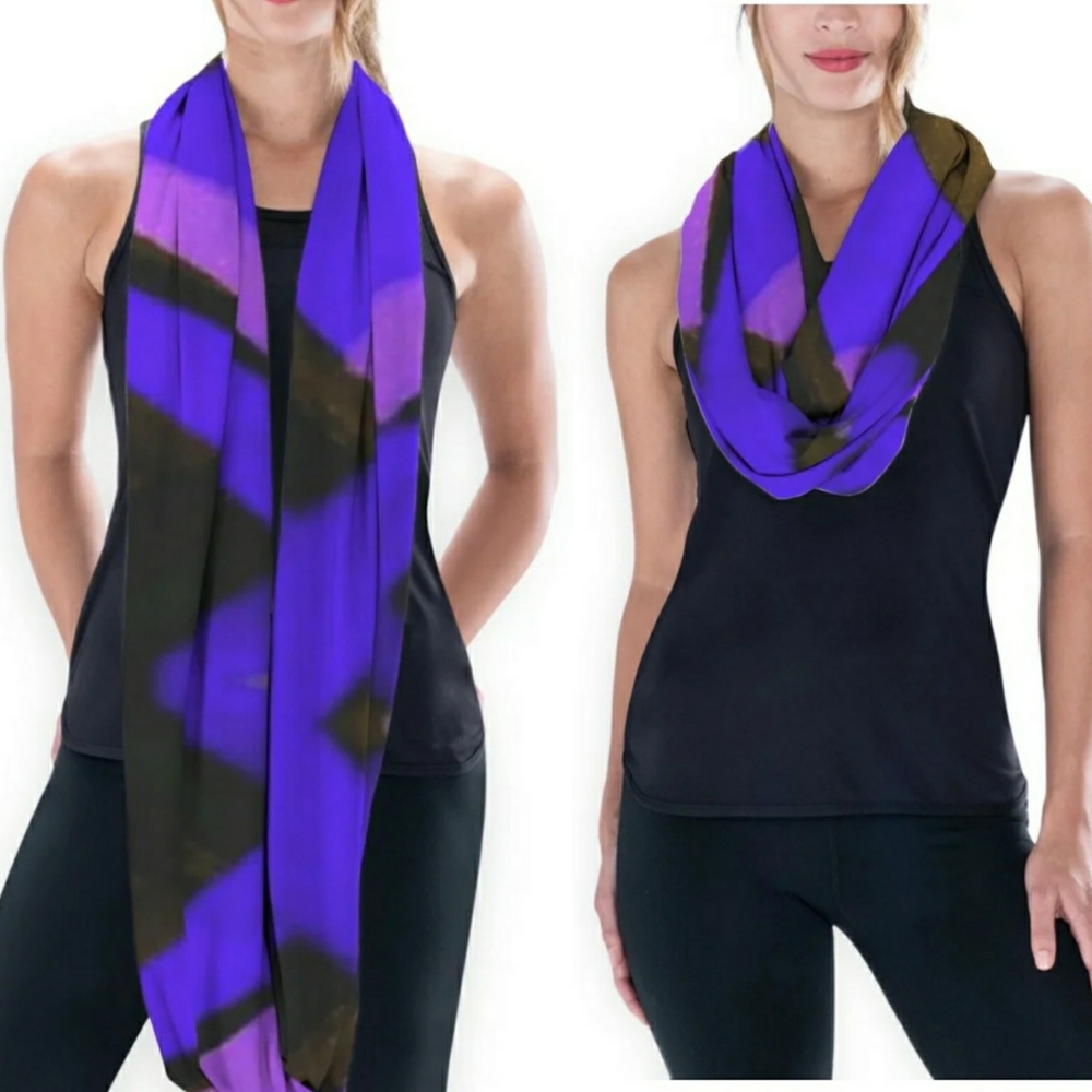 "Blue Purple Play" Eco Infinity Scarf